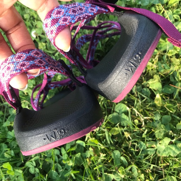 chaco z/cloud x2 remix sandals berry poplin w9 - Picture 5 of 6